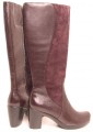 Brown Nappa and Suede Leather