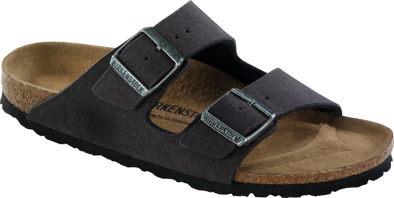 Birkenstock Arizona Vegan in Anthracite Microfiber