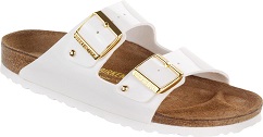Birkenstock White Patent Birko Flor