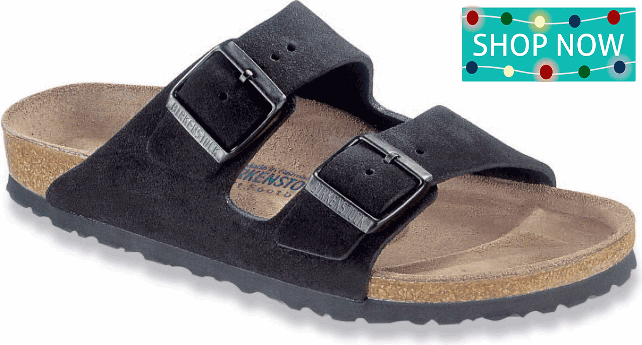 Birkenstock Arizona Soft Footbed in Black Suede
