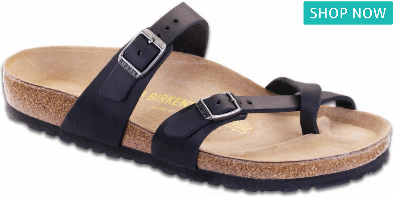 Birkenstock Women's Mayari in Black Oiled Leather Birkenstock Women's Mayari in Black Oiled Leather