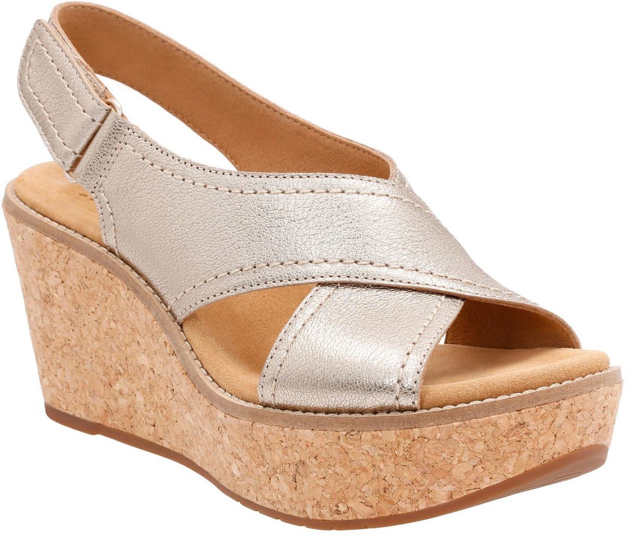 Clarks Aisley Tulip in Gold Metallic