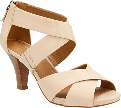 Clarks Women's Florine Sashae in Nude Leather