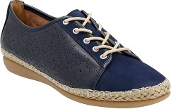 Clarks Women's Reeney Rita in Navy Nubuck