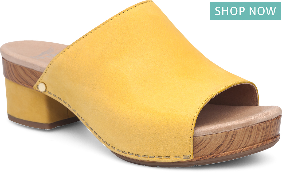 Dansko Maci in Yellow Milled Nubuck Leather Dansko Maci in Yellow Milled Nubuck Leather
