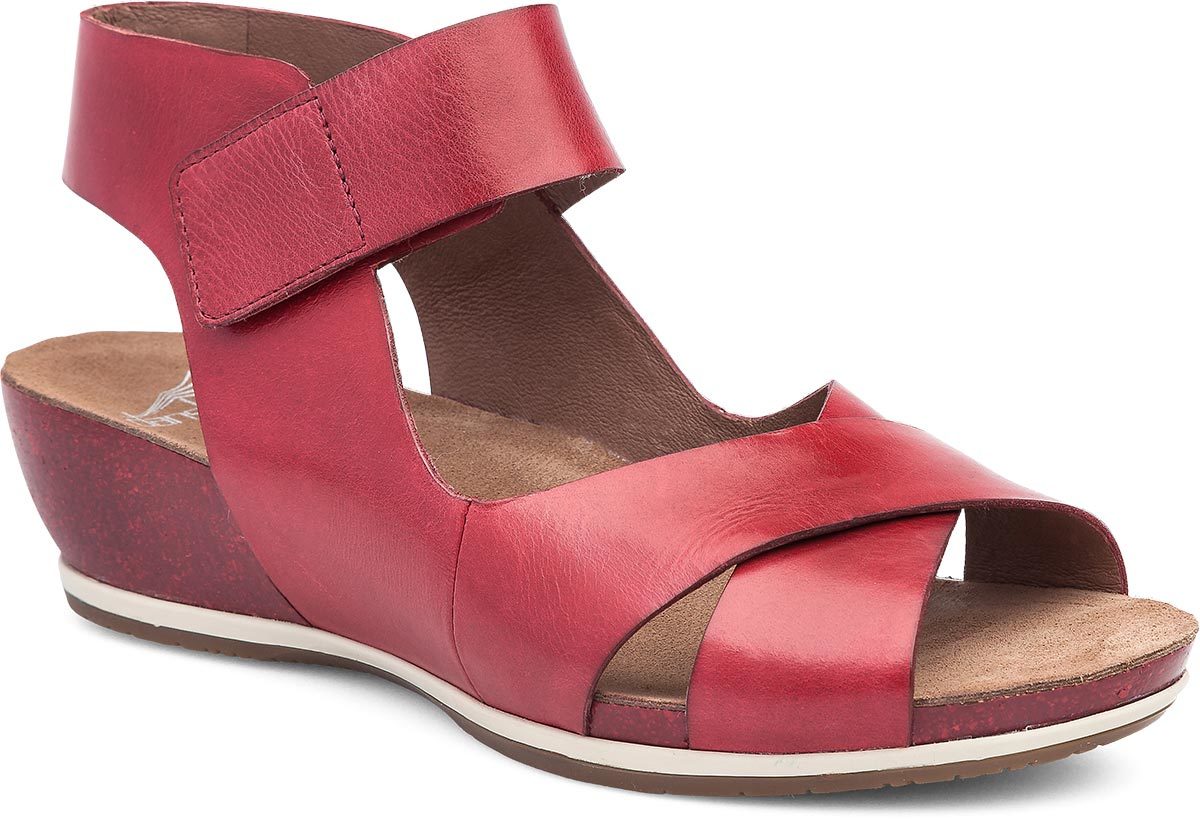 Dansko Violet in Red Antiqued Nubuck