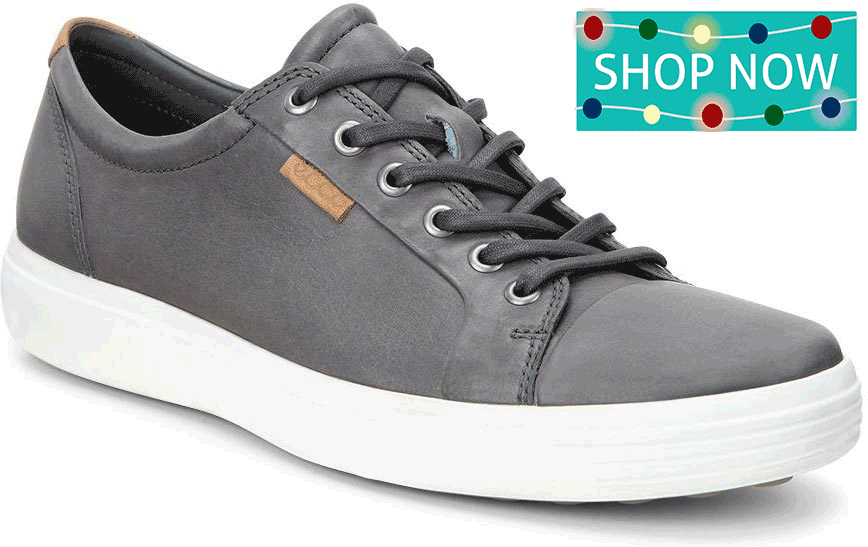 ECCO Men's Soft 7 Sneaker in Dark Shadow Droid