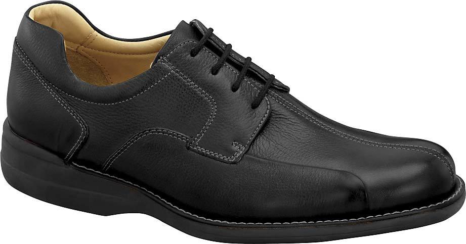 Johnston & Murphy Shuler Bicycle in Black Tumbled Calf