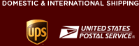 International Shipping through USPS Priority Mail : Domestic Shipping through UPS