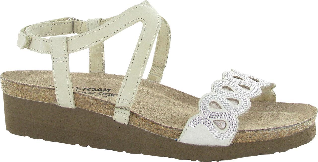 Naot Addie in Beige with Silver Rivets