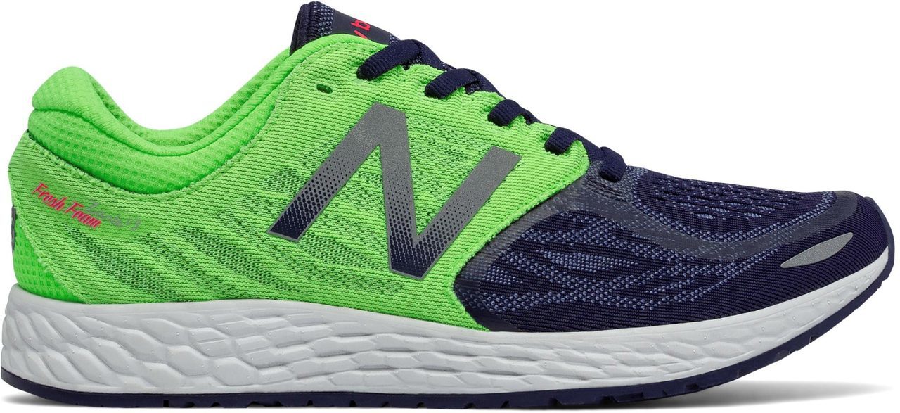 Women's New Balance Fresh Foam Zante V3 in Dark Denim with Lime Glo