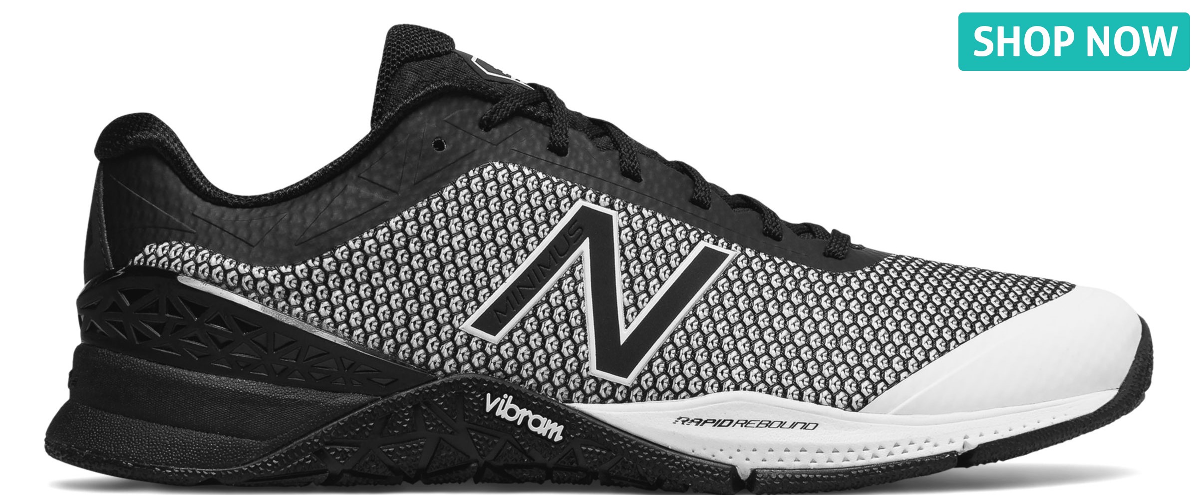 New Balance Men's Minimus 40 Trainer in Black with White