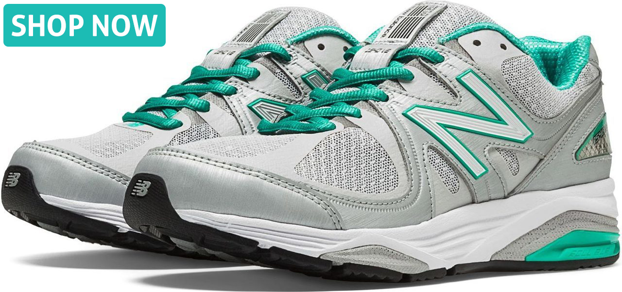 New Balance 1540v2 in Silver with Mint Green