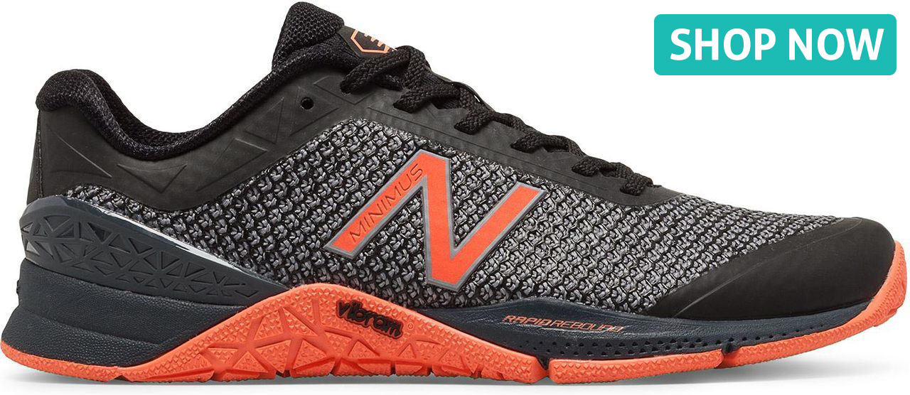 New Balance Women's Minimus 40 Trainer in Black with Thunder & Sunrise