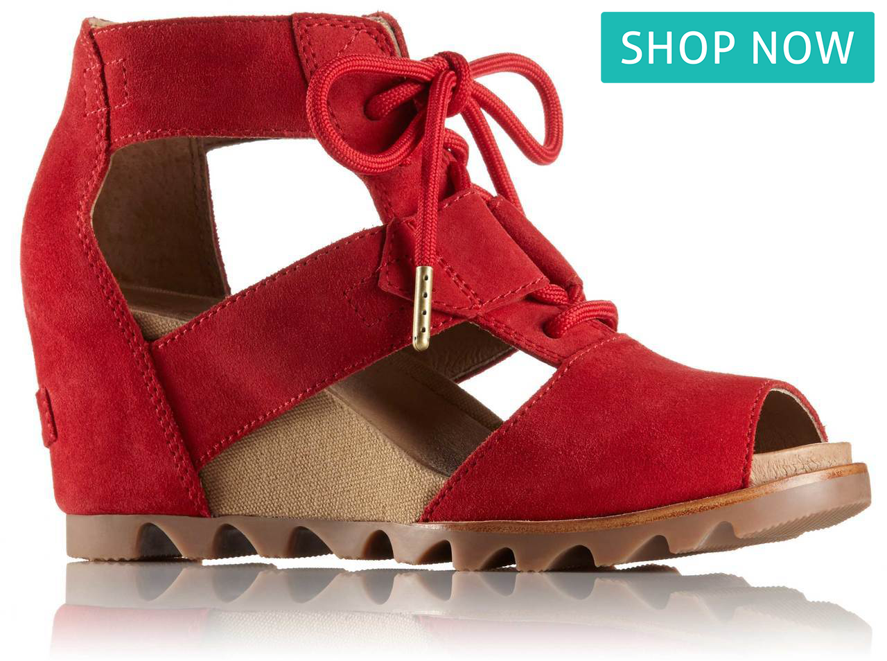 Sorel Joanie Lace in Bright Red