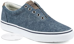 Sperry Men's CVO Laceless White Cap in Navy