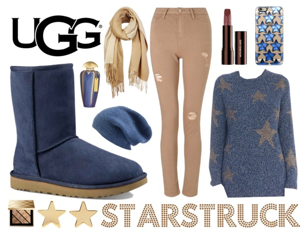 UGG Classic Short II in Navy: Starstruck