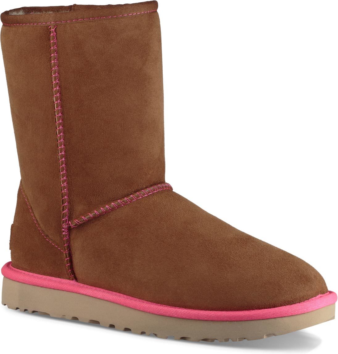 UGG Classic Short II Neon in Chestnut