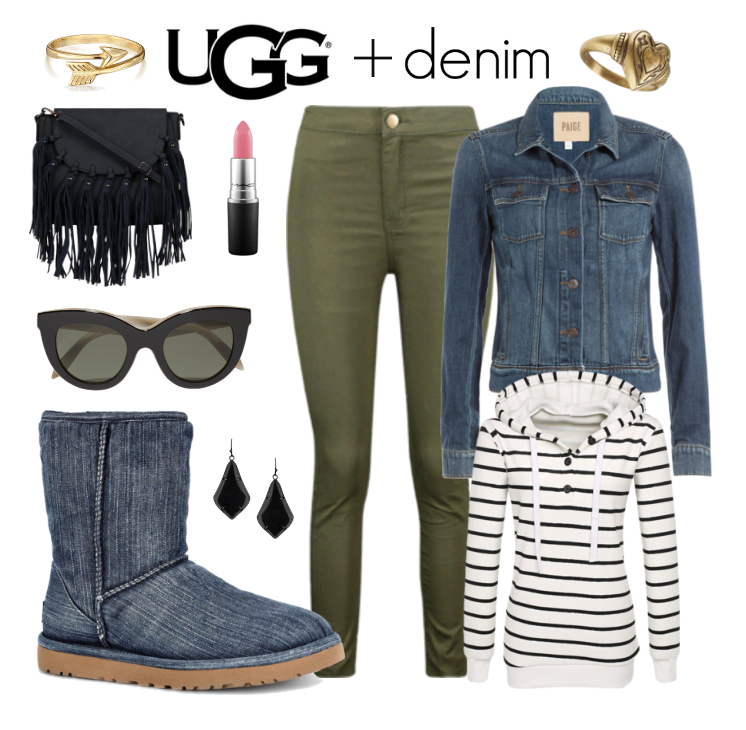 UGG + Denim feat. UGG Classic Short Washed Denim