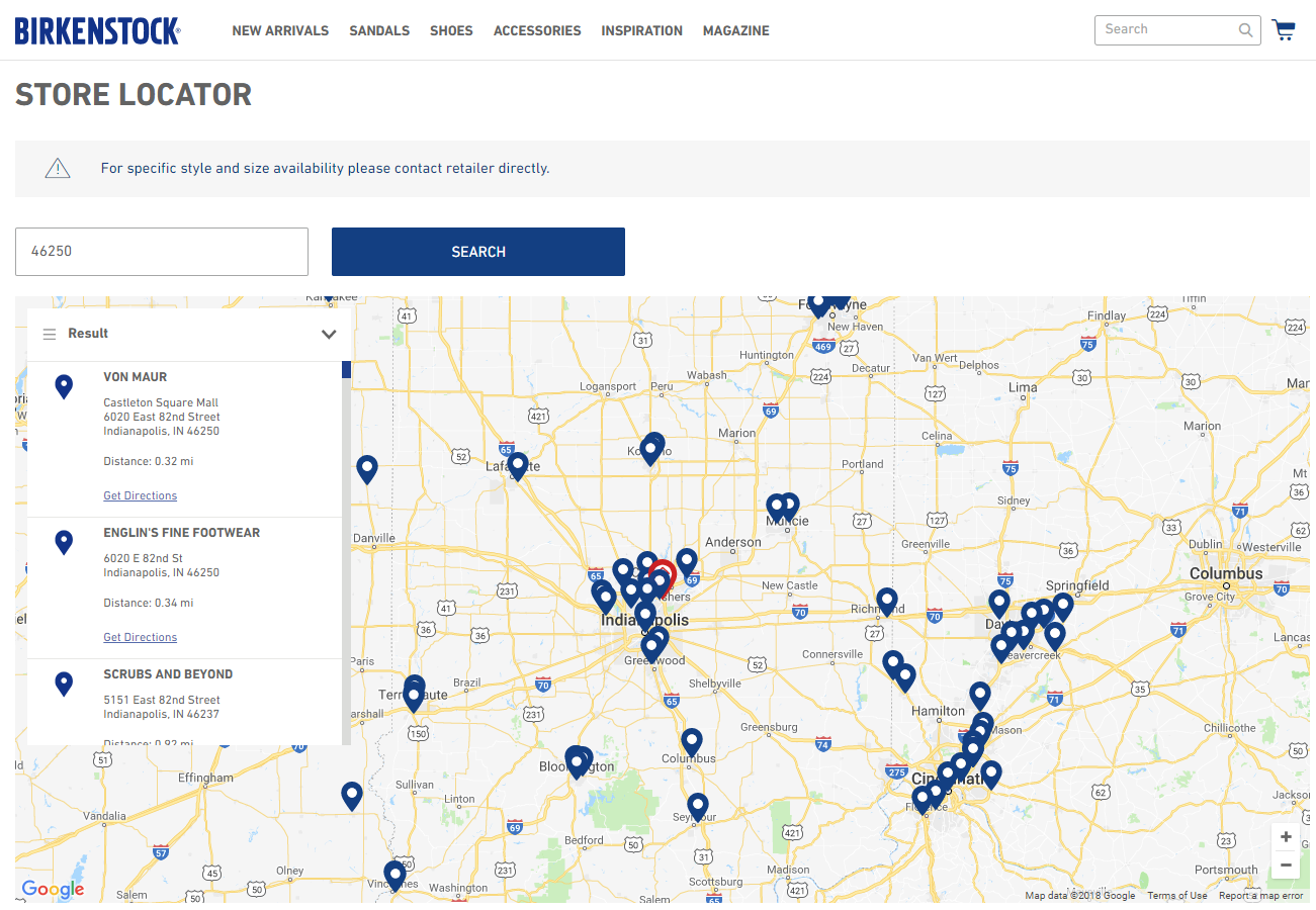 Birkenstock Store Locator Birkenstock Store Locator