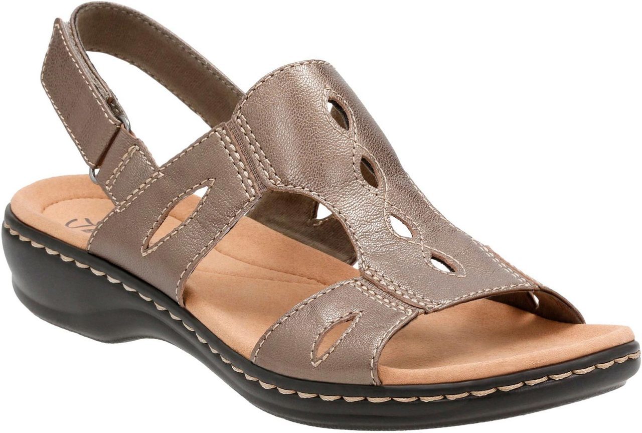 Clarks Leisa Lakelyn in Pewter Metallic