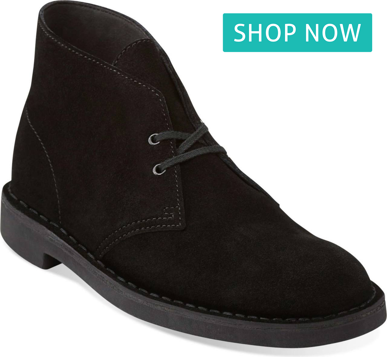 Clarks Men's Bushacre 2 in Black Suede Clarks Men's Bushacre 2 in Black Suede