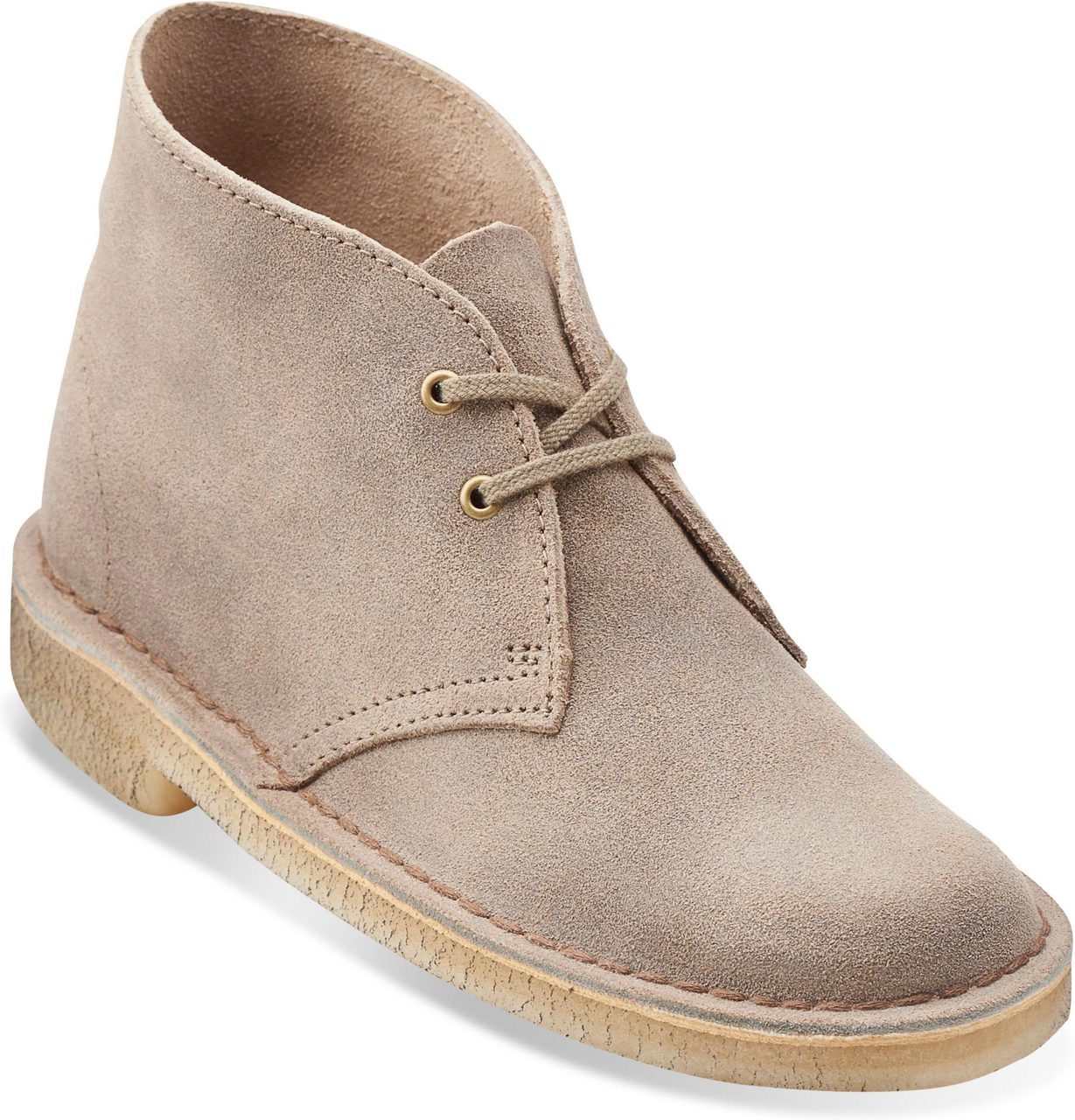 Clarks Women's Desert Boot in Taupe Distressed