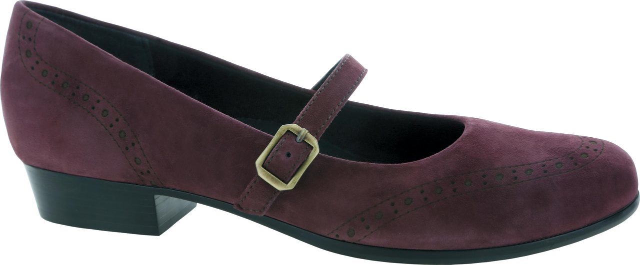 Munro Whitney in Wine Suede