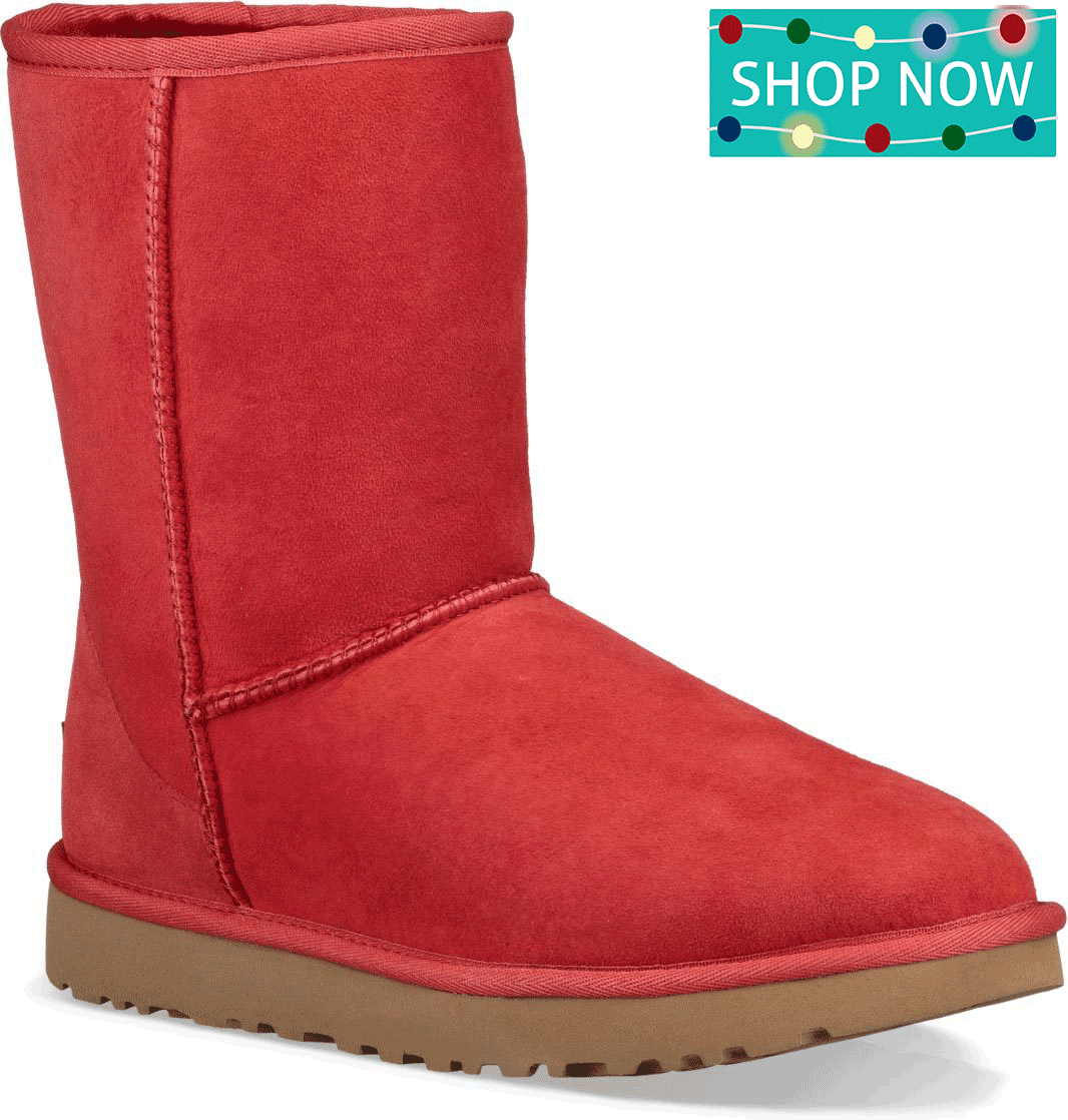 UGG Women's Classic Short II in Ribbon Red UGG Women's Classic Short II in Ribbon Red